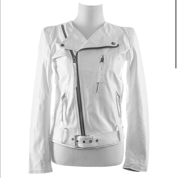 Jennifer Haley White Moto Jacket - Picture 2 of 8